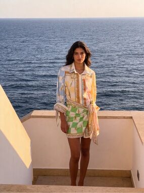 Multicolor Long Sleeve Dress — Pastel Yellow, Green, Blue, Pink